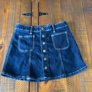 Altar’d State size small dark jean skirt. Excellent condition. See photos